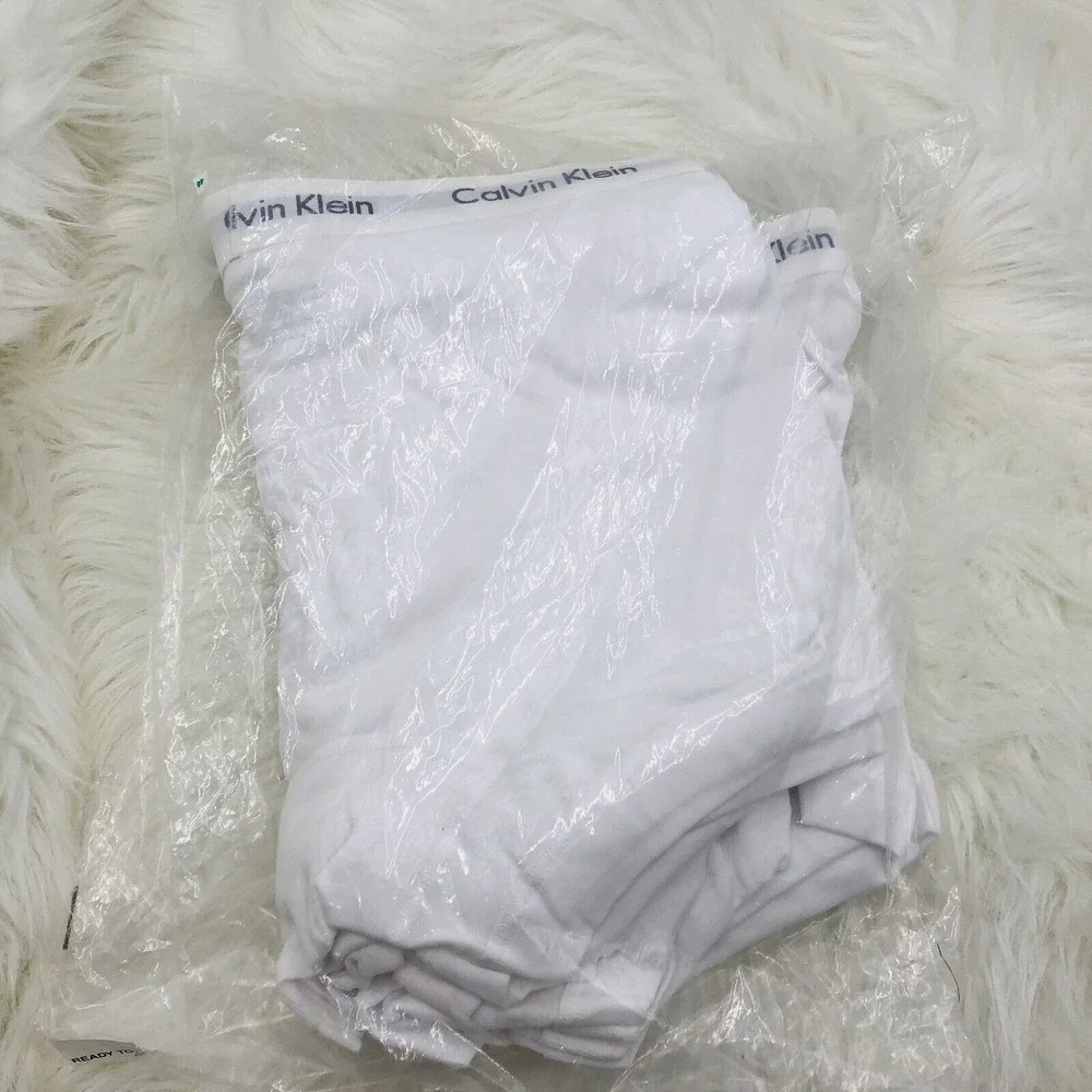 Calvin Klein Men White Cotton Stretch Boxer Briefs 7 Piece Multipack Size XL NWT